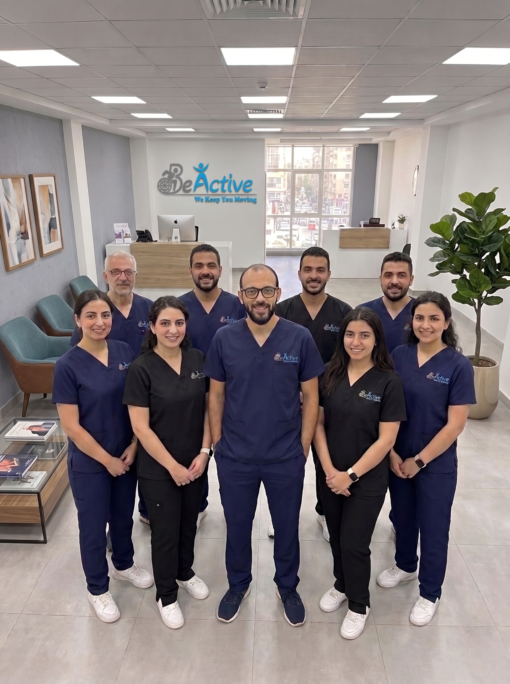 clinic team wearing medical scrubs 202608282245